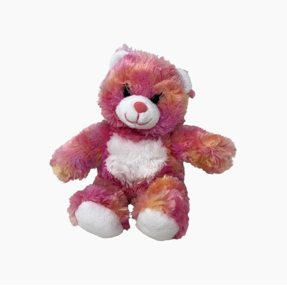 Build A Bear Smallfry Endless Hugs Teddy Pink Orange Tie Dye Plush 6" Mini